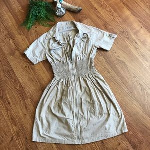 Anthropologie Summer boho dress J Gee zip up